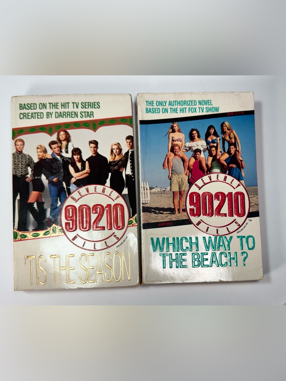 2 Vintage 1992 Beverly Hills 90210 PBs Tis The Season Which Way To The Beach VG!